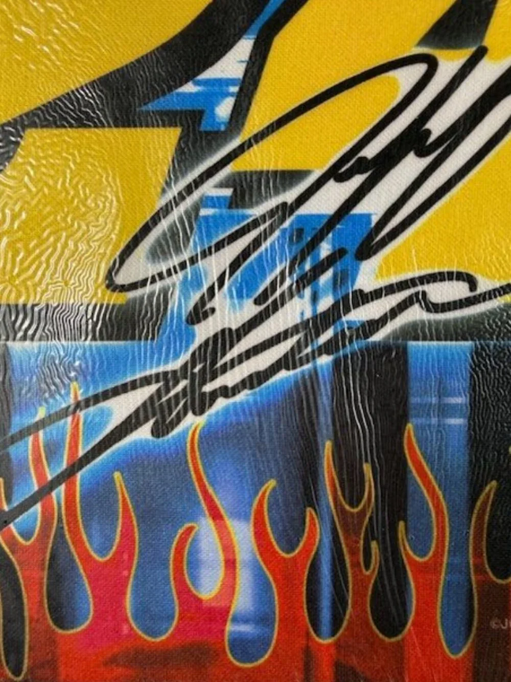 Vintage NASCAR Jeff Gordon Signature 24 Flames Mousepad